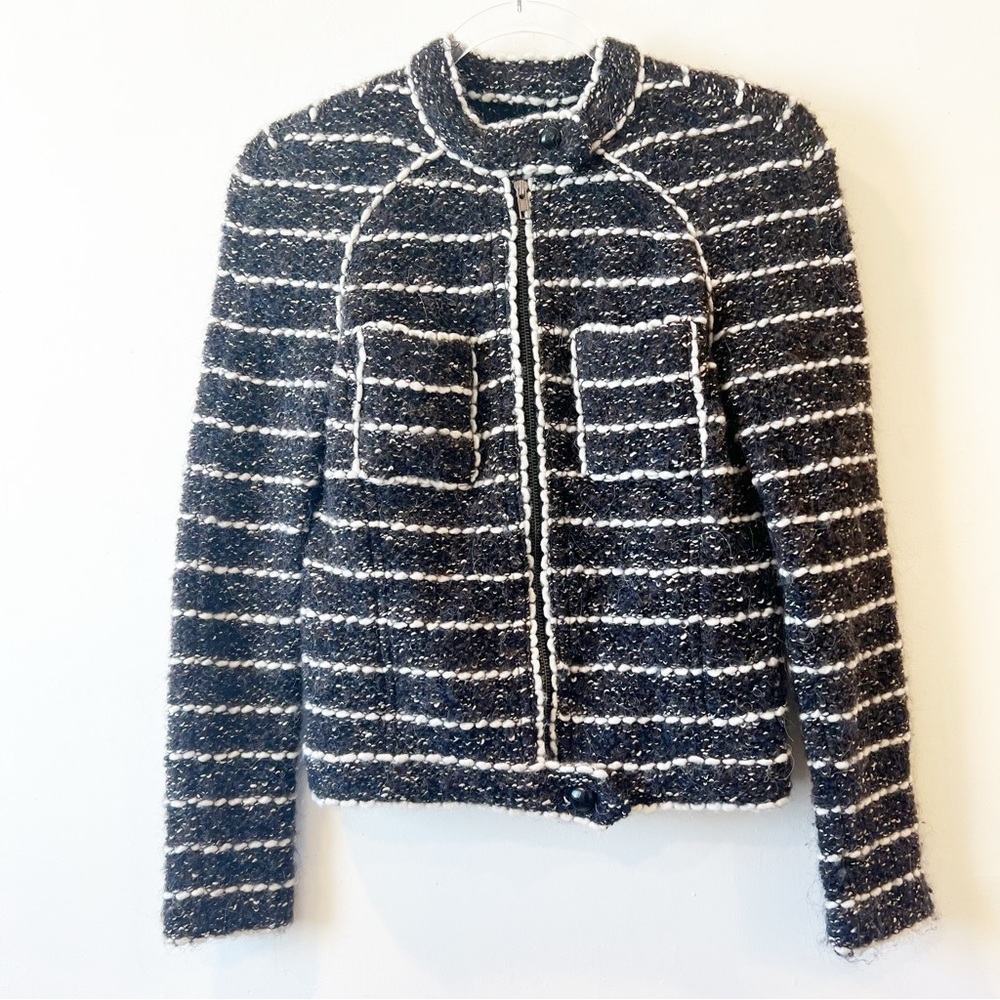 Isabel Marant Wool Jacket in Dark Gray and‎ White
